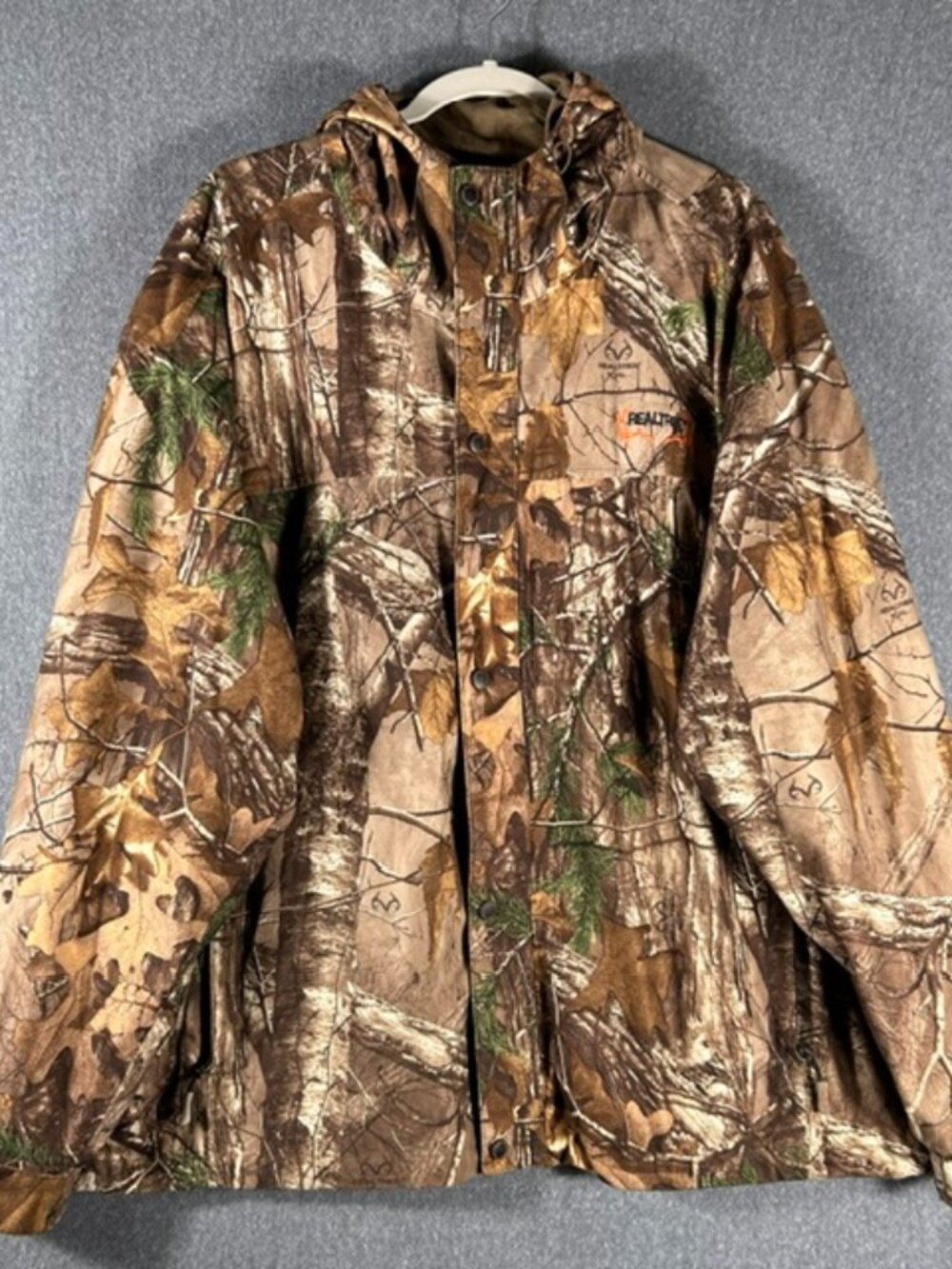 REALTREE XTRA Hooded Scent Control Jacket 2XL XXL Full Zip Camouflage Hunting